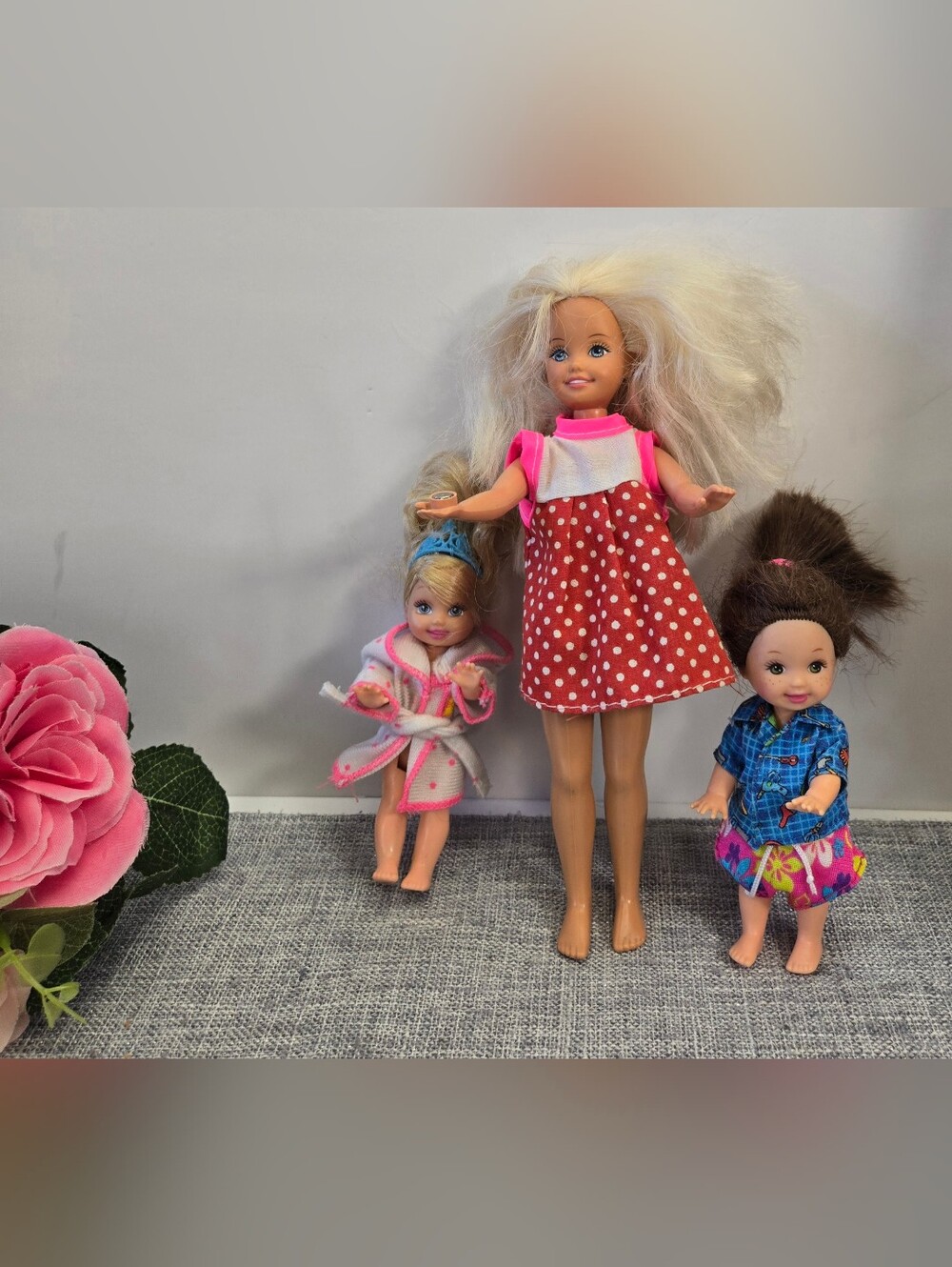 Barbie Doll Lot Of 3 Mattel 1990s‎ Little Sister Stacie & Kellie